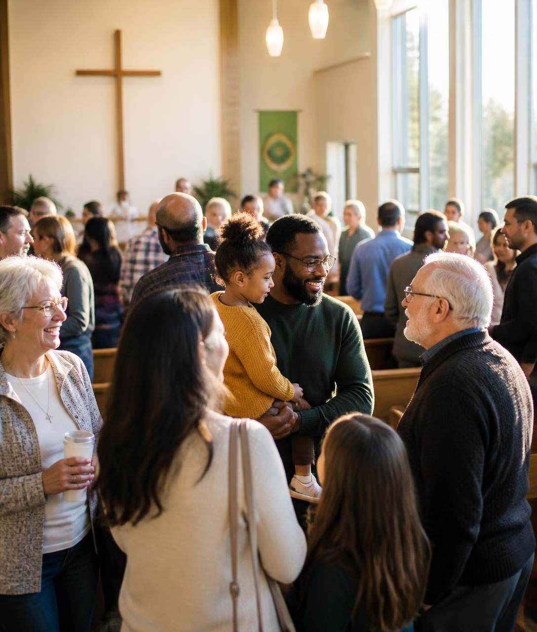 A welcoming community gathering centered on connection and kindness